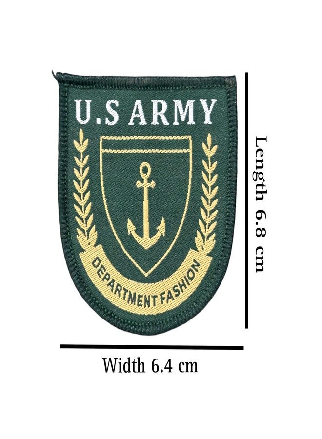 REENA Embroided Sew on Patches Combo Small for Clothes Jackets Pants Jeans Bags Boutique Multicolour Different Printed Stitching Patches Set of 3 Patches New 2024 (Combo of 3 Army Patches New 2024) - Image 2